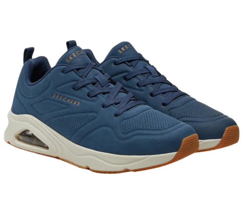Pantofi sport, barbati, SKECHERS TRES-AIR UNO-CASAIRAL 183090-NVY bleumarin, piele ecologica